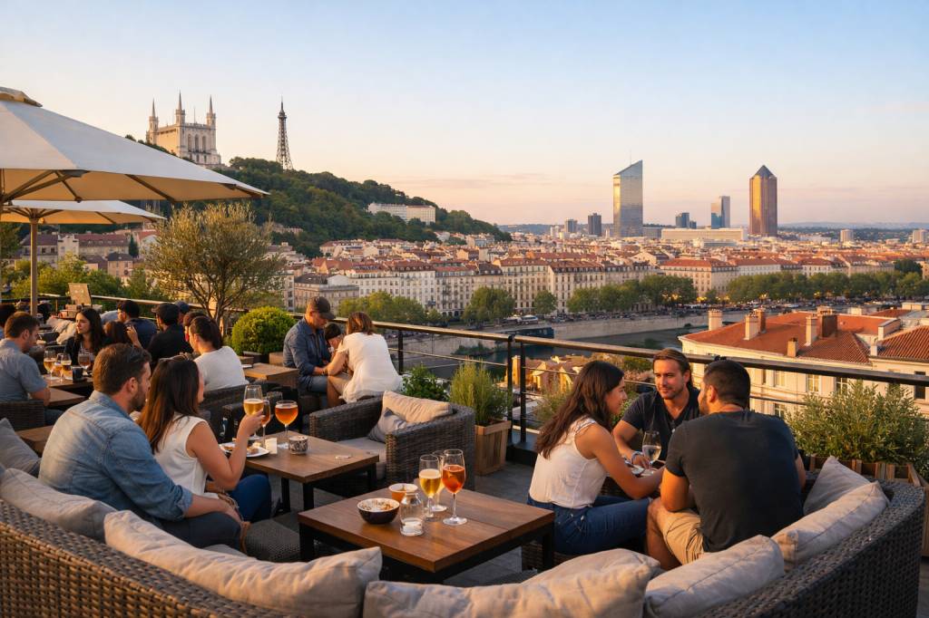 Rooftop bar lyon : les plus belles terrasses panoramiques pour boire un verre avec vue